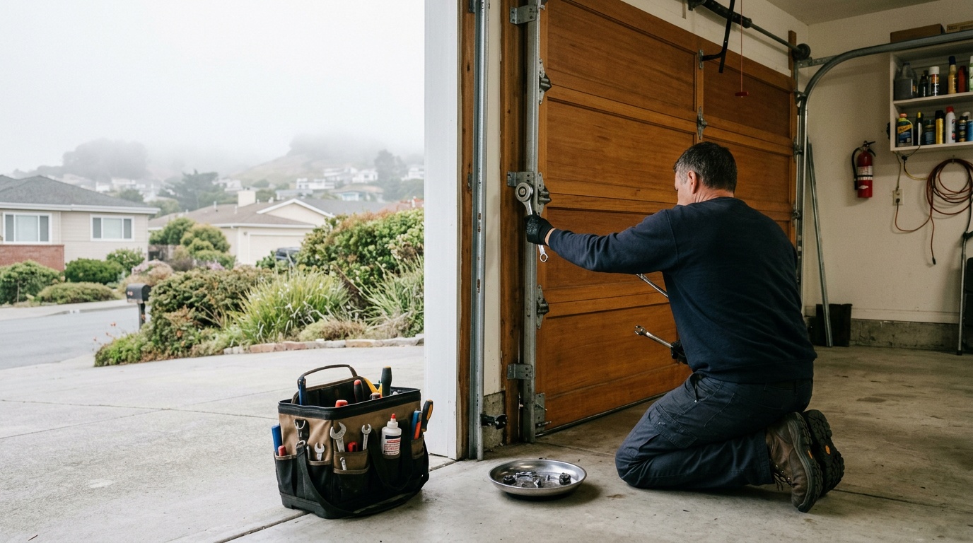 Garage Door Roller and Track Repair